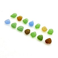 RESERVED Tiny Sea Glass for Crafts, Beach Charms for Jewelry Making, Sew on Teardrop Beads