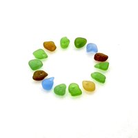 RESERVED Tiny Sea Glass for Crafts, Beach Charms for Jewelry Making, Sew on Teardrop Beads