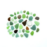 Genuine Sea Glass 40 Pieces for Jewelry Making Popular Natural Craft Supply