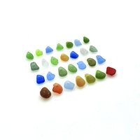 colorful sea glass beads