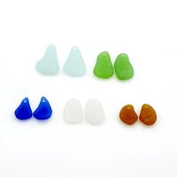 beach glass earring beads