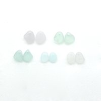 matching beach glass pendants