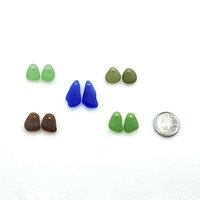 Matching Sea Glass Earring Pairs Jewelry Gift Making Supplies