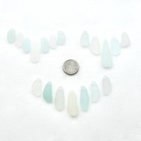 Pastel Sea Glass Necklace Pendants Charms Beads for Jewelry
