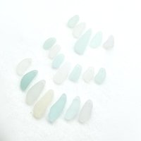 Pastel Sea Glass Necklace Pendants Charms Beads for Jewelry