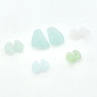 sea glass earring charm pairs