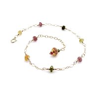 tourmaline gemstone anklet 