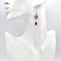 Bali bead teardrop dangles