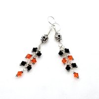 skull earrings