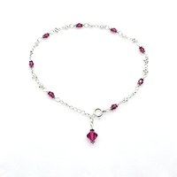 crystal anklet for women