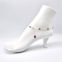 adjustable beaded silver chain