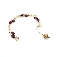 garnet gemstone anklet for women