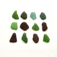 Beach Glass Necklace Pendants, Large Drilled Real Sea Glass Charms for Jewelry Making, Sun Catcher Craft Beads 
