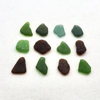 Beach Glass Necklace Pendants, Large Drilled Real Sea Glass Charms for Jewelry Making, Sun Catcher Craft Beads 