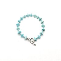 curved style silver toggle clasp