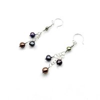 dangly freshwater pearl earrings