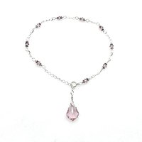 light purple ankle bracelet