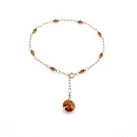 brown crystal jewelry