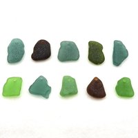 Nature Pendants for Jewelry Making Top Drilled Authentic Sea Glass Unique Unusual Craft Beads 