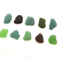 Nature Pendants for Jewelry Making Top Drilled Authentic Sea Glass Unique Unusual Craft Beads 