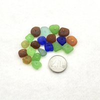 Genuine Sea Glass Tiny Beads Center Drilled Hole for Jewelry Making Beach Craft Supply