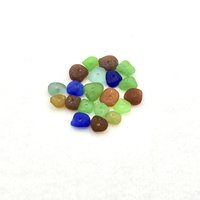Genuine Sea Glass Tiny Beads Center Drilled Hole for Jewelry Making Beach Craft Supply