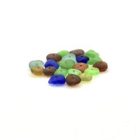 Genuine Sea Glass Tiny Beads Center Drilled Hole for Jewelry Making Beach Craft Supply