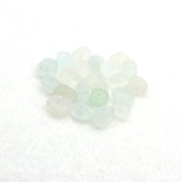 Light Pastel Center Drilled Sea Glass Beads from Nature Tiny Beach Jewelry Making Nautical Craft Supply 