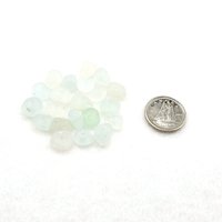 Light Pastel Center Drilled Sea Glass Beads from Nature Tiny Beach Jewelry Making Nautical Craft Supply 