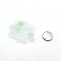 Real Sea Glass Beads Canada Light Pastel Color Center Drilled Tiny Nuggets for Jewelry Making