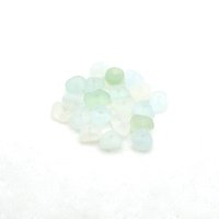 Real Sea Glass Beads Canada Light Pastel Color Center Drilled Tiny Nuggets for Jewelry Making