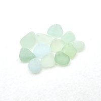 Sea Glass Pendants for Jewelry Making, Light Pastel Beads Top Drilled for Necklaces Frosted Surf Tumbled