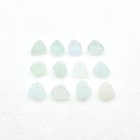 Tiny Pastel Beads for Jewelry Making Top Drilled Real Sea Glass Mermaid Tears Unusual Charms for Crafts