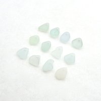 Tiny Pastel Beads for Jewelry Making Top Drilled Real Sea Glass Mermaid Tears Unusual Charms for Crafts