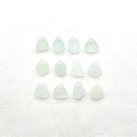 Tiny Pastel Beads for Jewelry Making Top Drilled Real Sea Glass Mermaid Tears Unusual Charms for Crafts