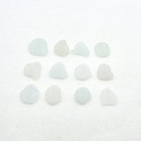 Beach Glass Pendants and Charms Top Drilled Sea Glass Beads for Jewelry Making