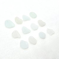 Beach Glass Pendants and Charms Top Drilled Sea Glass Beads for Jewelry Making