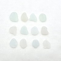 Beach Glass Pendants and Charms Top Drilled Sea Glass Beads for Jewelry Making