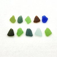 Charms for Jewelry Making Canada, Drilled Seaglass Drop Beads for Bracelets or Necklaces, Beach Pendant Craft Supply