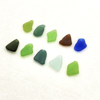 Charms for Jewelry Making Canada, Drilled Seaglass Drop Beads for Bracelets or Necklaces, Beach Pendant Craft Supply