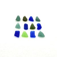 Assorted Drilled Seaglass Charms Top Hole Cool Beads for Jewelry Unique Nature Made Craft Supply