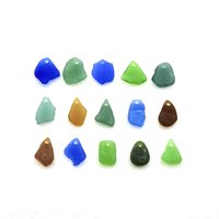 natural beach glass beads sun catcher craft supplies