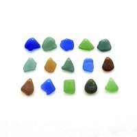 real sea glass drilled by me for use in your own creations