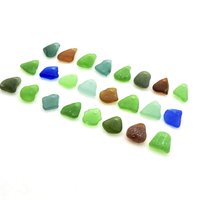 Sea Glass Top Drilled Charms for Jewelry Bracelet Necklace Making Real Craft Beach Glass