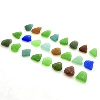 Sea Glass Top Drilled Charms for Jewelry Bracelet Necklace Making Real Craft Beach Glass