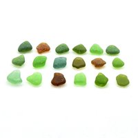 Tiny Sea Glass Charms Canada Authentic Unusual Beach Beads Top Drilled for Jewelry Making 