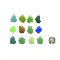 beach glass necklace or bracelet pendants