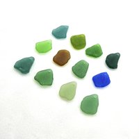 set of 12 surf tumbled unique shapes