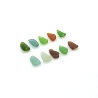 drilled beach glass