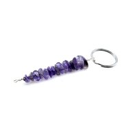 purple gemstone keyring
